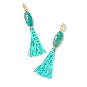 Kendra Scott Ainsley Teal Statement earrings